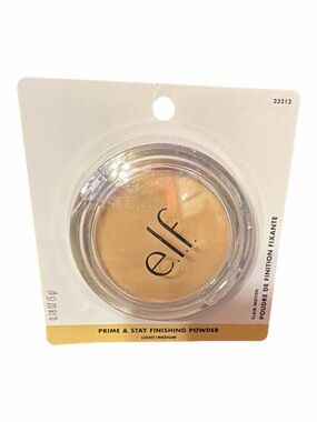 NWT e.l.f. Prime & Stay Finishing Powder in Light/Medium